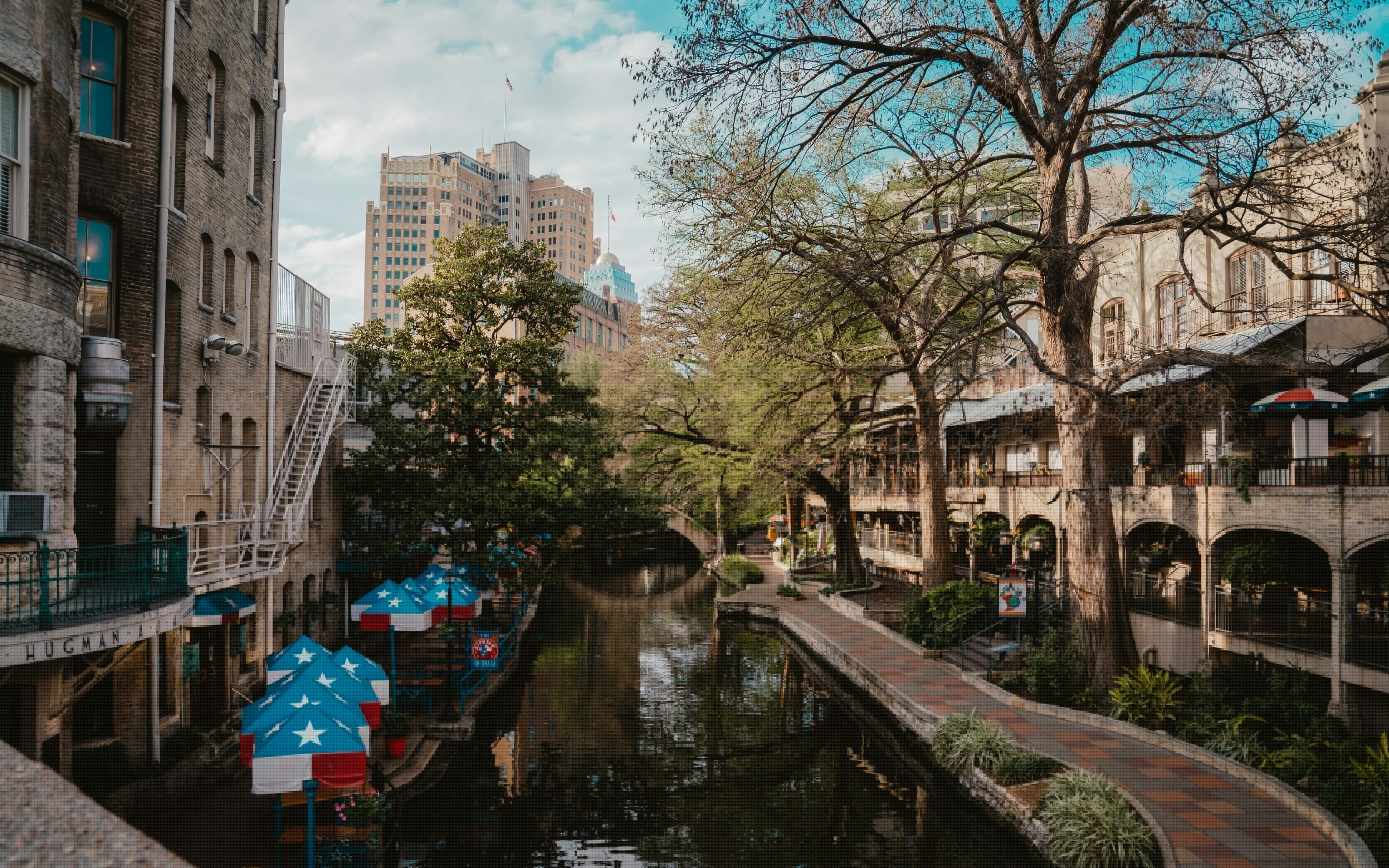 Wide view across San Antonio toward the downtown skyline